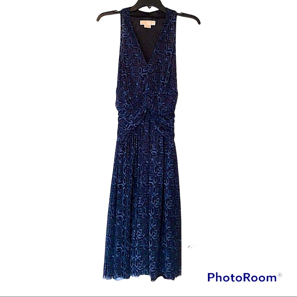 Super cute Michael Kors blue and black dress